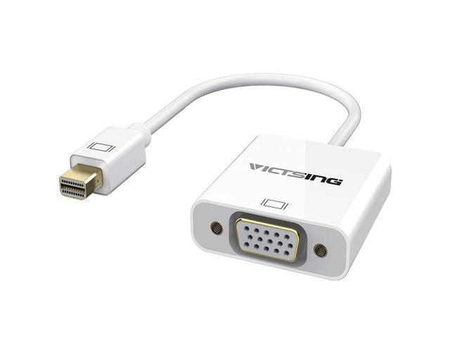 Thunderbolt/Mini dp to VGA adapter cable for apple macbook pro air mini Black