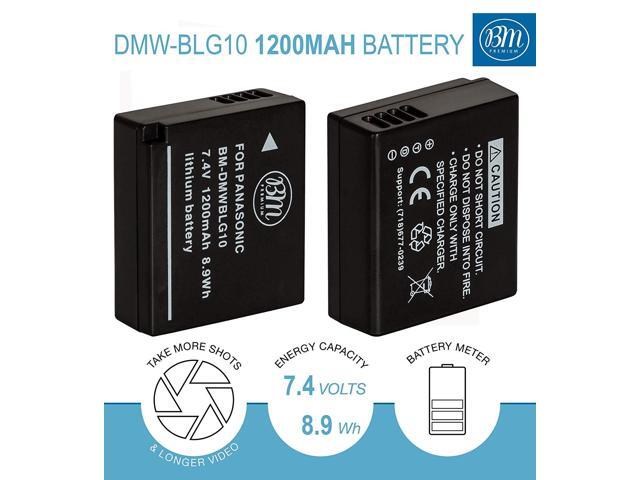 -BLG10E DC-LX100 II 2 x Battery for Panasonic Lumix DMC-LX100 DMW-BLG10