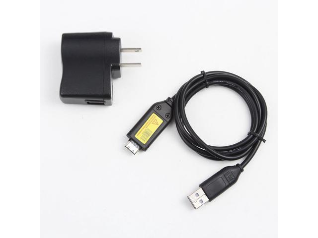 AC Power Battery Charger Cable Cord for Samsung Digital Camera MaxLLTo for Samsung ST61 ST65 ST70 PL120 USB Cable 