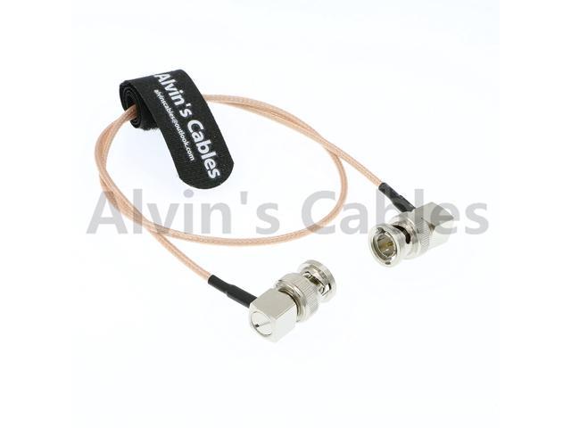 RG179 Coax BNC Right Angle Male to Male Cable for BMCC Video Blackmagic Camera 