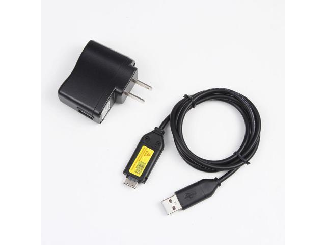 AC Power Battery Charger Cable Cord for Samsung Digital Camera MaxLLTo for Samsung ST61 ST65 ST70 PL120 USB Cable 
