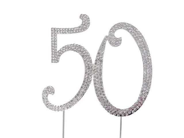 Honbay 50 Cake Topper Premium Sparkly Crystal Rhinestones