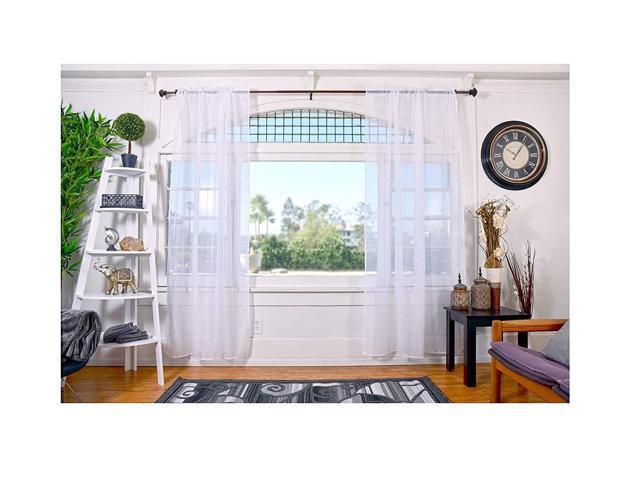 All American Collection Doli Sheer Curtains Two 54 X 84 Panels