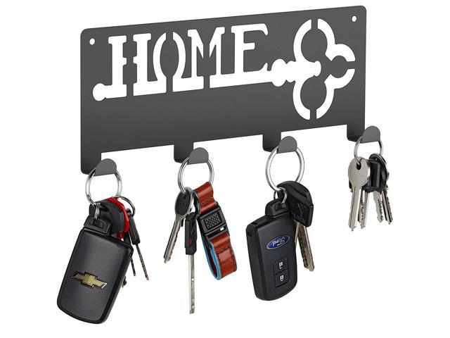 Decorative Wall Mounted Key Holder Modern Key Holder With 4 Hooks Keyring Holder Hanging Key Rack With Hooks Forgetting Is Normal Stop Losing