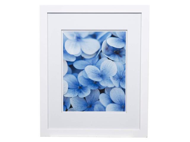 Gallery Solutions Flat Wall Picture Photo 16x20 White Double Frame