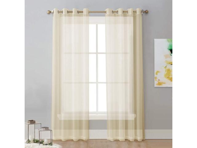 Nicetown Living Room Sheer Curtains Home Fashion Grommet