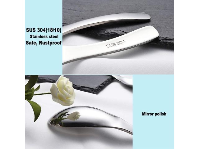 Color: Silver . Wenkoni SUS 304 Stainless Steel Heavy-weight Spoons,Soup Spoons,Table Spoons