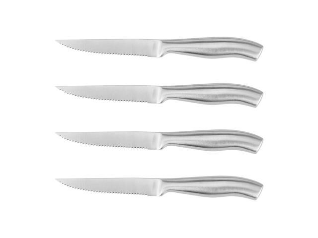 Steak Knives Set Of 4 Serrated Stainless Steel Dishwasher Safe Newegg Com