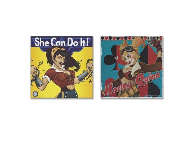 Silver Buffalo Dc062q3 Dc Comics Canvas Wall Art Wonder Silver Buffalo Dc062q3 Dc Comics Canvas