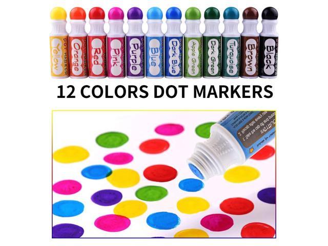 640px x 480px - 12 Colors Washable Dot Markers,Shuttle Art Bingo Daubers Dabbers ...