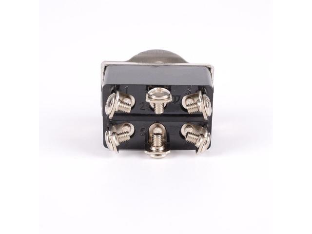 WINOMO Heavy Duty Toggle Switch Flick ON//OFF//ON Car Dash 12V DPDT with Waterproof Cap