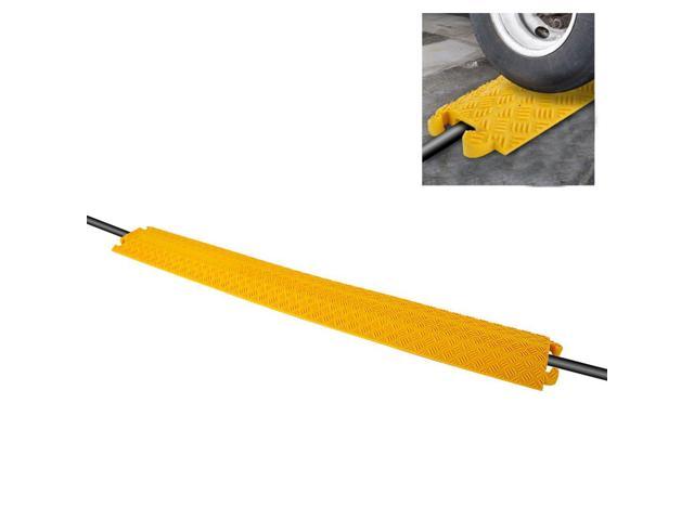 Durable Cable Protective Ramp Cover Supports 11000lbs Single Channel Heavy Duty Hose And Cord Track Floor Protection 39 4 X 5 11 X 0 78 Cable