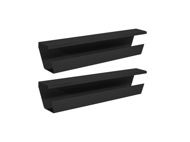 Wiretamer Cable Management Tray Under Desk Cord Organizer 2 Pack Black Newegg Com