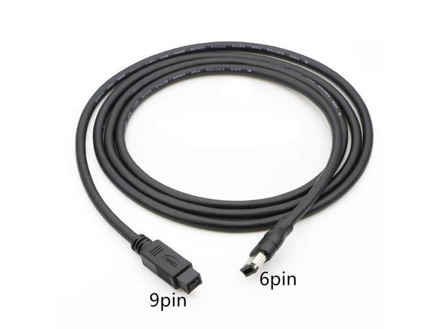 6Ft 2m Firewire 9pin 800 to 400 6 pin Male Cable IEEE1394B PC Mac Connector Cord