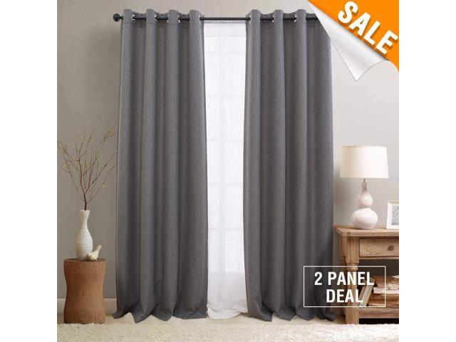 Lazzzy Room Darkening Curtain Panels Bedroom Thermal Insulated