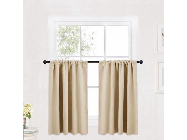 Ryb Home Insulated Curtains Valances Set Rod Pocket Small Window Treatment Curtain For Nursery Panels Bathroom Kitchen Laundry 42 Inch Ryb Home Insulated Curtains Valances Set Rod Pocket Small Window Treatment Curtain For Nursery Panels Bathroom Kitchen Laundry 42 Inch