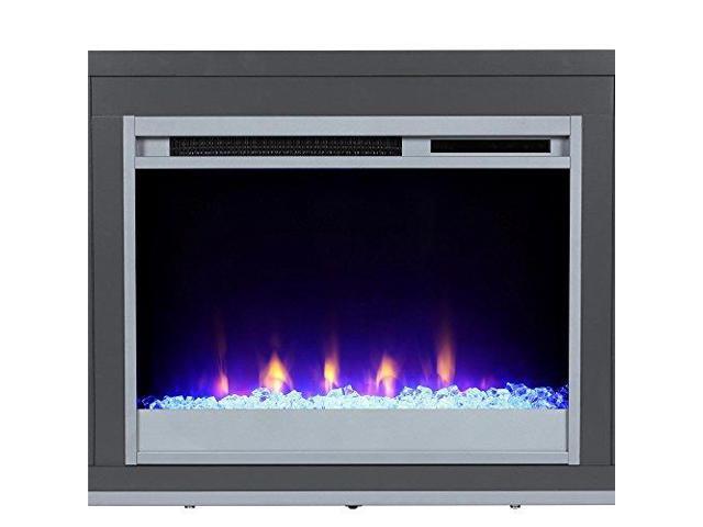 Ameriwood Home 1822196com Lumina Fireplace Stand For Tvs Up To 70 Black Oak Newegg Com