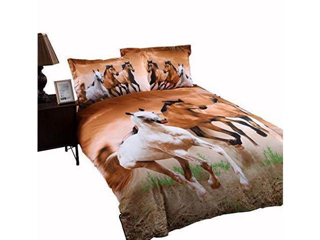 Babycare Pro Galloping Horse Reactive Print Polyester 3d Duvet