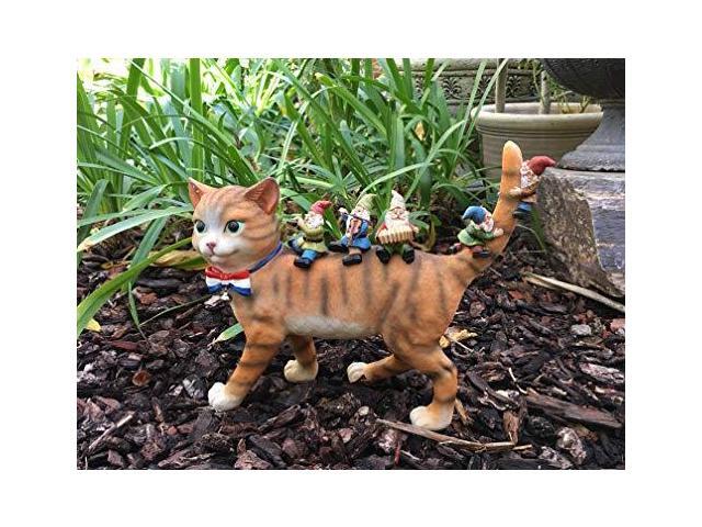 Patrick the Patriotic Miniature Cat and the Happy Gnomes A Fairy Garden Gnome
