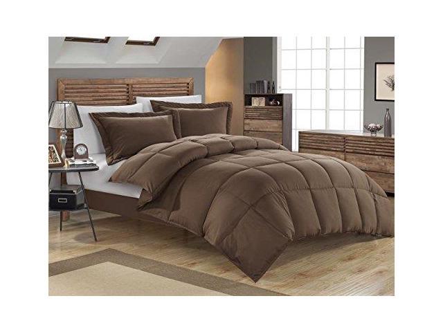 Kinglinen Black Down Alternative Comforter Set Twin Newegg Com