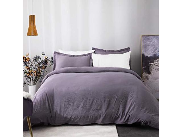 Bedsure Duvet Cover Set Zipper Closure Ultra Soft Hypoallergenic