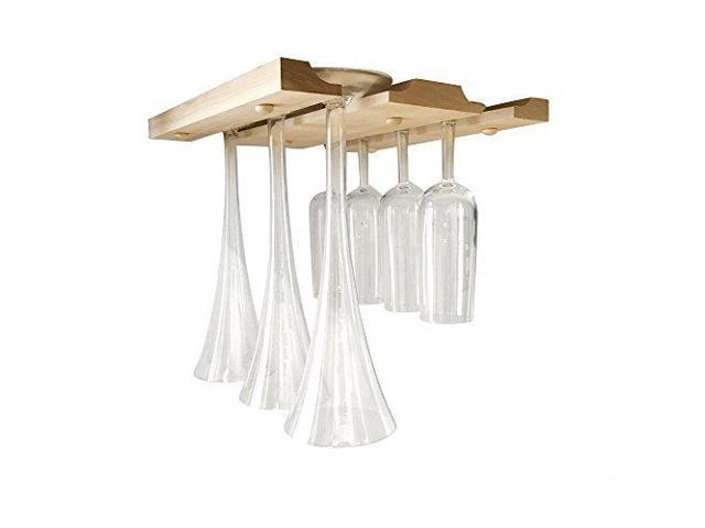 Smitco Wine Glass Holder Under Cabinet Hanging Stemware Rack