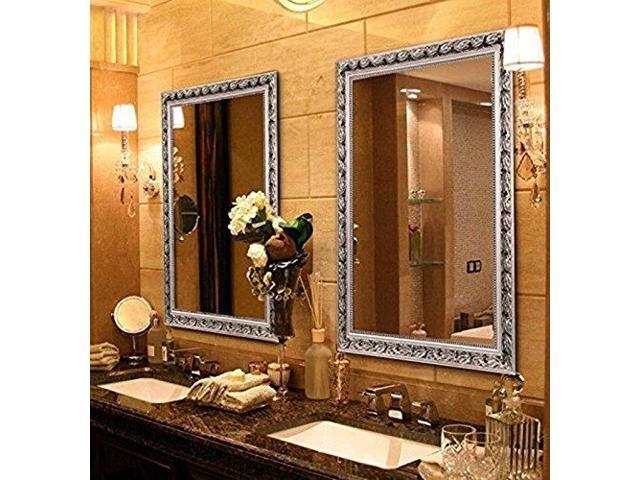 Hans Amp Alice Large Rectangular Bathroom Mirror Wallmounted Wooden Frame Vanity 24 Newegg Com