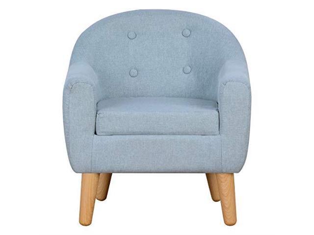 Durable Single Upholstered Kids Mini Sofa And Chair With Wooden Frame Linen Fabric Ideal Children Seat For Giftblue Newegg