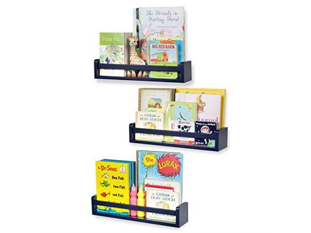 Nursery Décor Wall Shelves 3 Shelf Set Floating Bookshelves For Baby Amp Kids Room Book Newegg Nursery Décor Wall Shelves 3 Shelf Set Floating Bookshelves For Baby Amp Kids Room Book Newegg