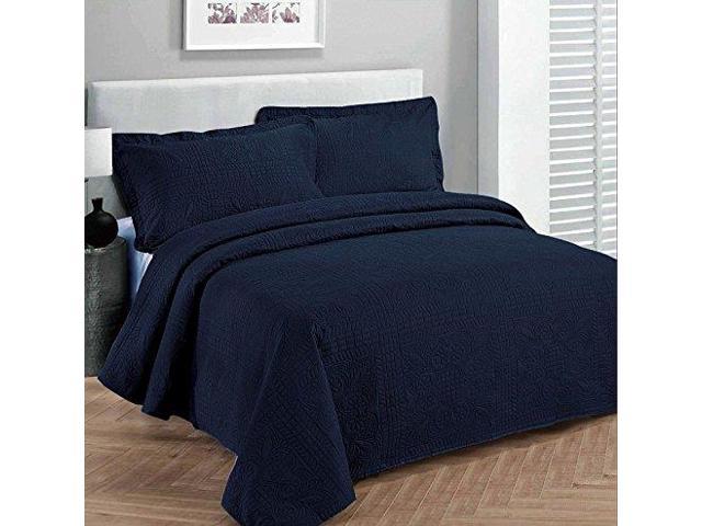 Fancy Collection 3pc Luxury Bedspread Coverlet Embossed Bed