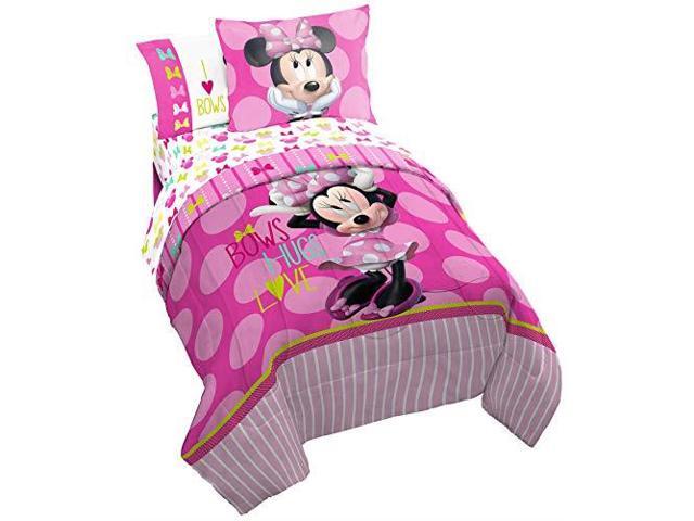 Disney Minnie Mouse Bigger Bow Twin Comforter Super Soft Kids