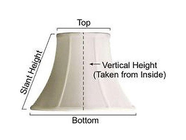Upgradelights White Linen 8 Inch Square Bell Candle Stick Clip On Lampshade 4x8x7 Newegg Com