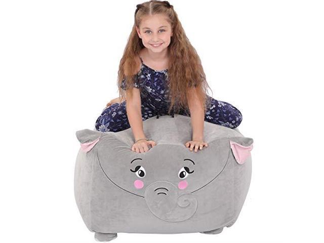 Youngeyee Giant Lion Stuffed Animal Storage Kids Bean Bag Chair