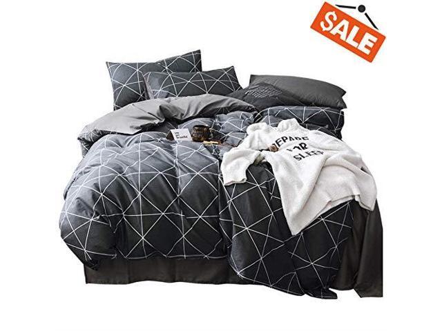 Vclife Cotton Bedding Duvet Cover Twin Bedding Sets Soft Geometric