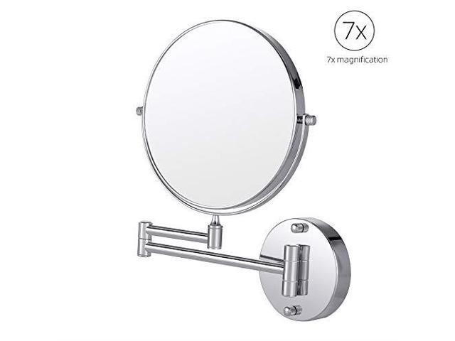Cozzine Wall Mount Makeup Mirror 10x Magnifying Two Side Vanity Extendable Bathroom Chrome Finish Newegg Com