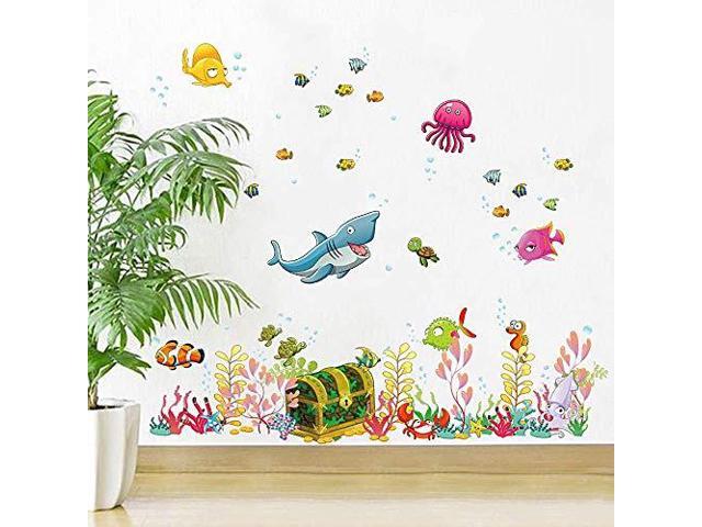 Alphabet Wall Decals H2mtool Removable Animal Abc Stickers For Kids Nursery Room Decor Newegg Com