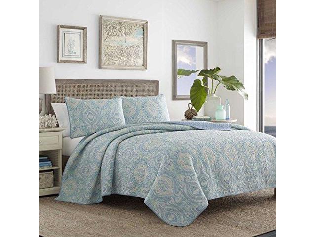 Tommy Bahama Turtle Cove Aqua Quilt Set Twin Newegg Com