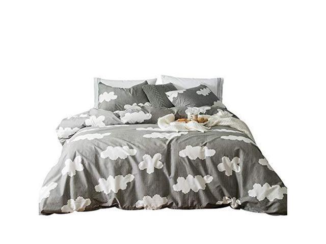 Susybao 3 Piece Duvet Cover Set 100 Natural Cotton Queen Size Blue Paisley Bedding With Zipper Ties 1 Boho Chic Fl 2 Bohemian