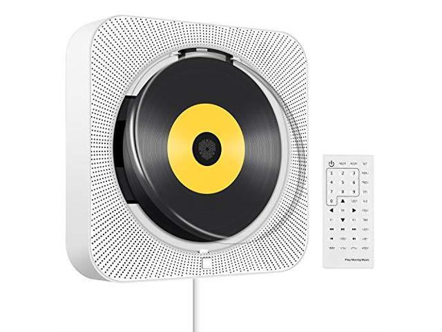 Portable Cddvd Player With Bluetooth Wall Mountable Cd Dvd Hdmi Builtin Hifi Speakers Remote For Tv Support Fm Radio Usb Sd
