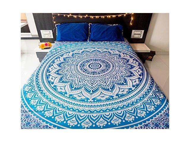 Mandala Tapestry Bedding With Pillow Covers Indian Bohemian