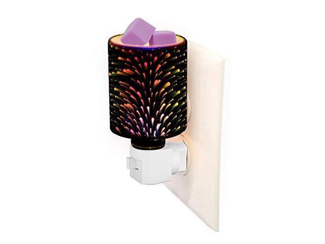 Onlyhome Candle Warmer Plugin Fragrance Wax Melt Warmersglass 3d Effect Night Light Newegg Com