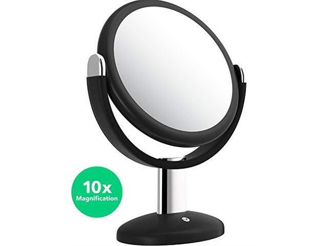 Vremi 10x Magnified Vanity Mirror 7 Inch Round Makeup Cosmetic For Bathroom Or Bedroom Table Top Portable Double Sided Glass Stand With