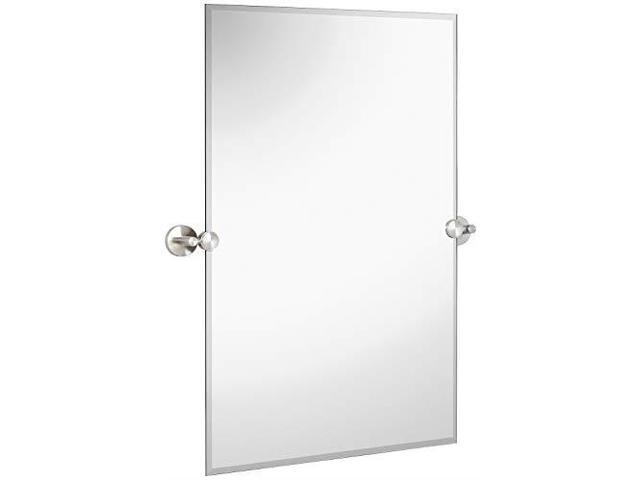 Hamilton Hills Large Pivot Rectangle Mirror With Brushed Chrome Wall Anchors Silver Backed Adjustable Moving Amp Tilting 20 X 30