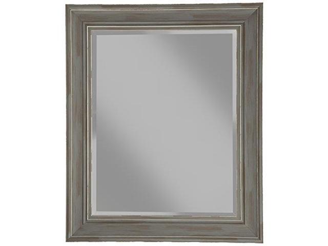 Sandberg Furniture 18317 Wall Mirror 36 X 30 Antique Grey Newegg Com