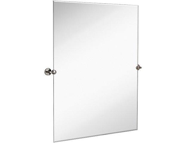 Hamilton Hills Large Pivot Rectangle Mirror With Brushed Chrome Wall Anchors Silver Backed Adjustable Moving Amp Tilting 20 X 30