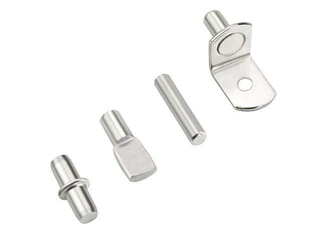 Shelf Bracket Pegs Nickel Plated Cabinet Furniture Shelf Pins Support 3 Styles Silver Color 100 Pieces