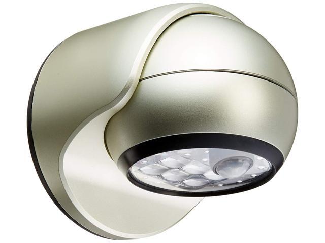 Light It By Fulcrum 6 Led Motion Sensor Security Wireless Battery Operated Silver Newegg