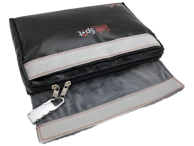 Safespot Mini Fireproof Doent Bag 12 X 8 With Lock Non Itchy Waterproof Storage Safe Locking Zippered Holder For Important Safespot Mini Fireproof Doent Bag 12 X 8 With Lock Non Itchy Waterproof Storage Safe Locking Zippered Holder For Important