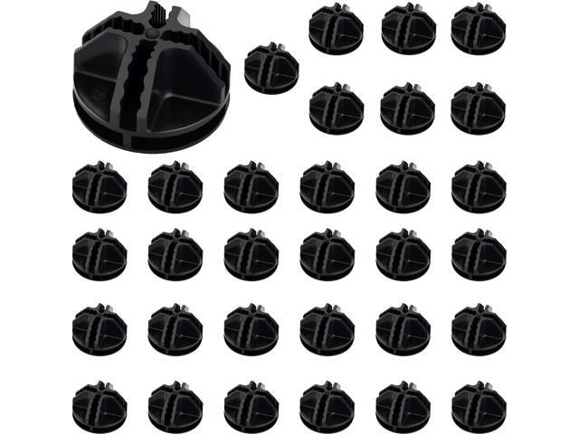 Jovitec 32 Pieces Plastic Connector Wire Grid Cube Organizer