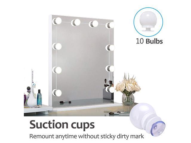 Vanity Mirror Lights Kit Hollywood Style With Suction Cups Led Makeup Dimmablelight Bulbs Lighting Fixture For